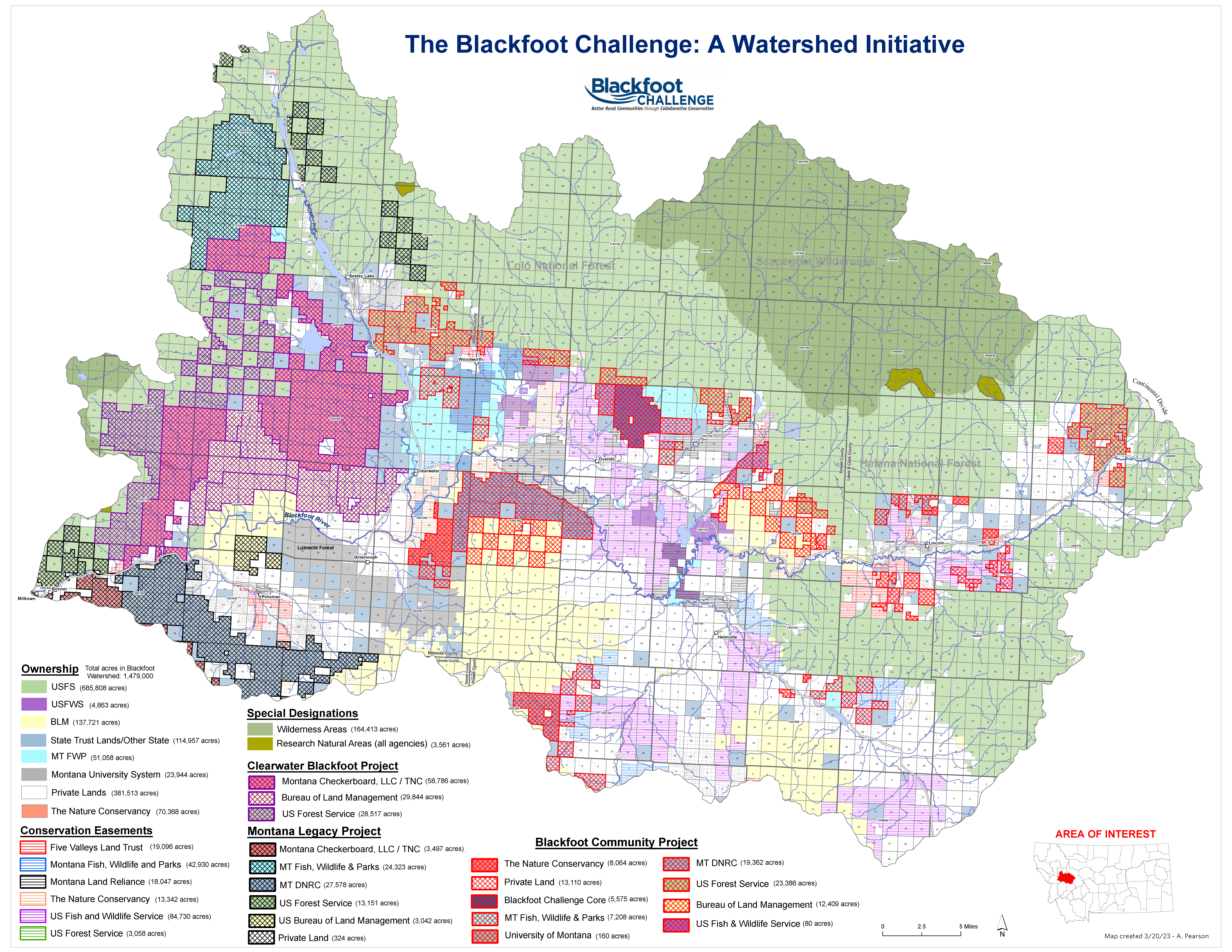 Blackfoot Watershed Conservation Map